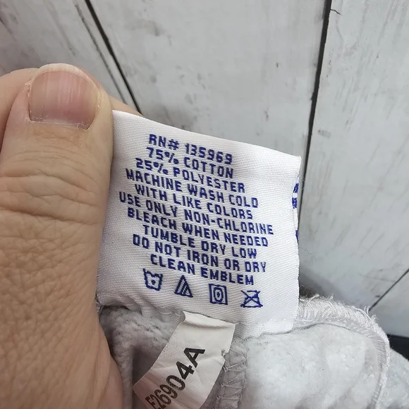 CHAMPION BIG MAN Gray Powerblend Joggers Script LOGO Pockets Size 4XL Cotton. - Picture 10 of 10